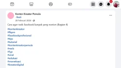 Hastag FYP Facebook Terbaru 2026, Bikin Konten Cepat Viral!