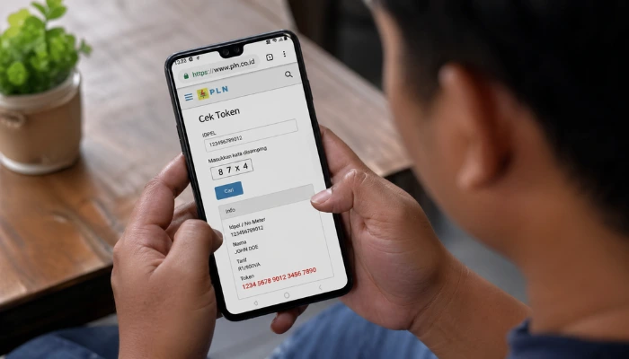 cara cek token listrik online.